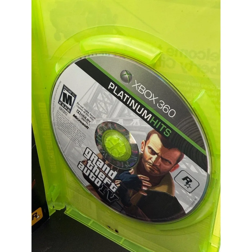 Grand Theft Auto IV Xbox 360 Platinum Hits GTA 4 Rockstar Games Niko Bellic NTSC